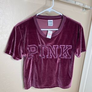 Pink Victoria’s Secret velvet shirt